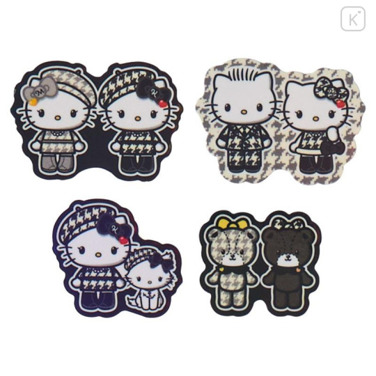Japan Sanrio Original Sticker Set - Hello Kitty : Monochrome Girly Twin Coordinate - 5