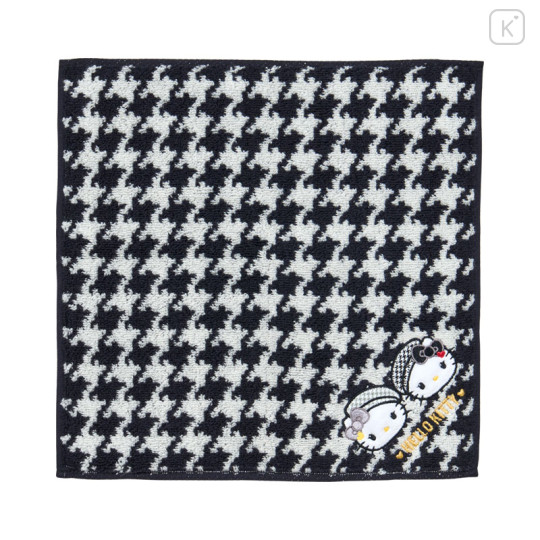 Japan Sanrio Original Petit Towel - Hello Kitty & Hello Mimmy : Monochrome Girly Twin Coordinate - 1