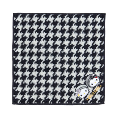 Japan Sanrio Original Petit Towel - Hello Kitty & Hello Mimmy : Monochrome Girly Twin Coordinate