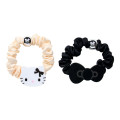 Japan Sanrio Mascot Hair Tie Set - Hello Kitty : Monotone Ribbon A - 1