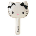 Japan Sanrio Hand Mirror - Hello Kitty : Monotone Ribbon - 1