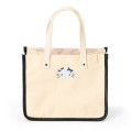Japan Sanrio Tote Bag - Hello Kitty : Monotone Ribbon Ivory - 1
