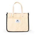 Japan Sanrio Tote Bag - Hello Kitty : Monotone Ribbon Ivory - 2