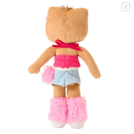 Japan Sanrio Original Mascot Holder - Hello Kitty : Sanrio Closet Collection Gal Style Y2K Hibiscus Tan Style Up Mascot - 3