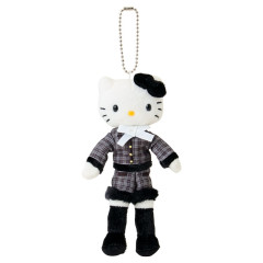Japan Sanrio Original Mascot Holder - Hello Kitty : Sanrio Closet Collection Tweed Style Elegant Outing