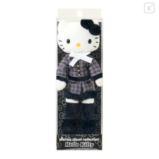 Japan Sanrio Original Mascot Holder - Hello Kitty : Sanrio Closet Collection Tweed Style Elegant Outing - 4