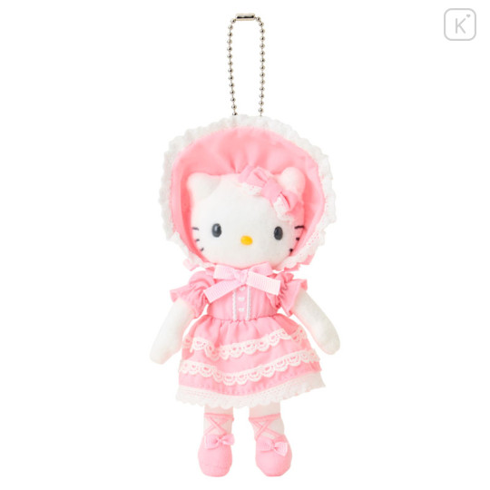 Japan Sanrio Original Mascot Holder - Hello Kitty : Sanrio Closet Collection Lolita Style Pink Lace Style Up Mascot - 1
