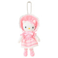 Japan Sanrio Original Mascot Holder - Hello Kitty : Sanrio Closet Collection Lolita Style Pink Lace Style Up Mascot - 1