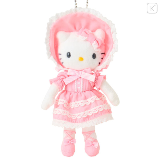 Japan Sanrio Original Mascot Holder - Hello Kitty : Sanrio Closet Collection Lolita Style Pink Lace Style Up Mascot - 2