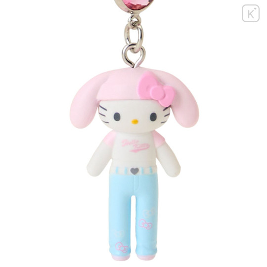 Japan Sanrio Original Strap - Hello Kitty : Sanrio Closet Collection Casual Style Bunny Ear Knit Hat - 2