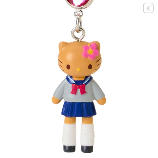 Japan Sanrio Original Strap - Hello Kitty : Sanrio Closet Collection Kogal Gogo Gal Style Uniform Tan - 2