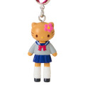 Japan Sanrio Original Strap - Hello Kitty : Sanrio Closet Collection Kogal Gogo Gal Style Uniform Tan - 2