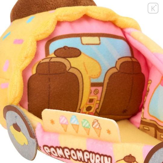Japan Sanrio Original Plush Car - Pompompurin : Super Cute Adventures Chima Pote Collection - 5