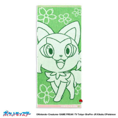 Japan Pokemon Face Towel - Sprigatito : Green