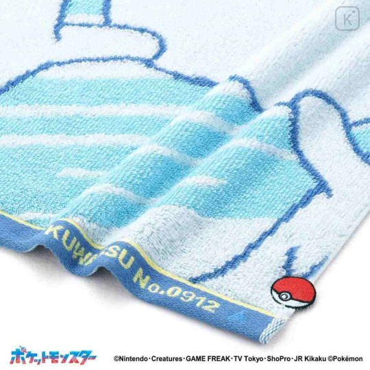 Japan Pokemon Face Towel - Quaxly : Blue - 2