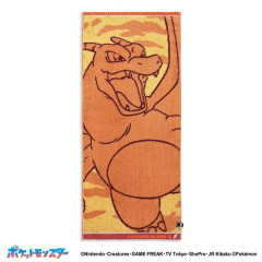 Japan Pokemon Face Towel - Charizard : Orange