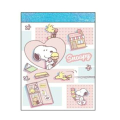 Japan Peanuts Mini Notepad - Snoopy & Woodstock : Ice Cream