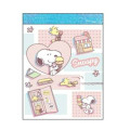 Japan Peanuts Mini Notepad - Snoopy & Woodstock : Ice Cream - 1