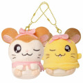 Japan Hamtaro Mascot Holder Connecting Set - Muffler-chan & Chibimaru-chan - 1