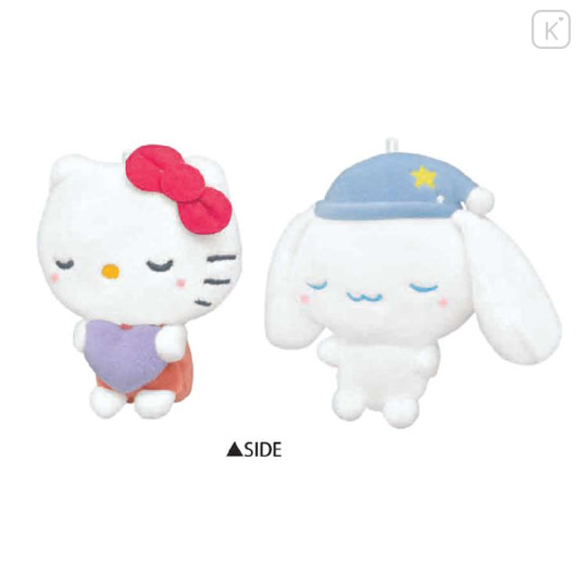 Japan Sanrio Mascot Holder Connecting Set - Cinnamoroll & Hello Kitty : Good Night - 2
