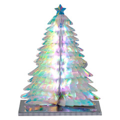 Japan Sanrio 3D Greeting Card - Christmas Tree White Aurora & Music