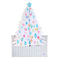 Japan Sanrio 3D Greeting Card - Christmas Tree White Aurora & Music - 4