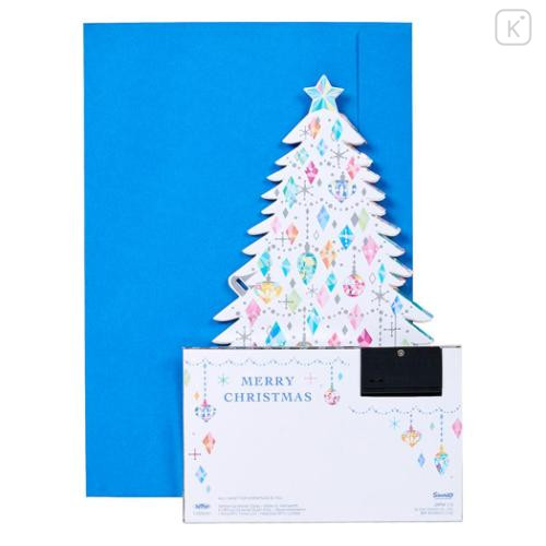 Japan Sanrio 3D Greeting Card - Christmas Tree White Aurora & Music - 5