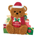 Japan Sanrio 3D Greeting Card - Christmas Plush Teddy Bear & Music - 2