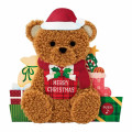 Japan Sanrio 3D Greeting Card - Christmas Plush Teddy Bear & Music - 3