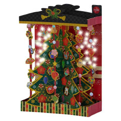 Japan Sanrio 3D Greeting Card - Christmas Tree Japanese-Style Auspicious Charm & Music