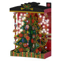 Japan Sanrio 3D Greeting Card - Christmas Tree Japanese-Style Auspicious Charm & Music - 1