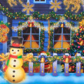 Japan Sanrio 3D Greeting Card - Christmas Illumination House Snowman & Music - 4