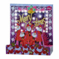 Japan Sanrio 3D Greeting Card - Christmas Santa Star Pop-style & Music - 1