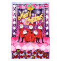 Japan Sanrio 3D Greeting Card - Christmas Santa Star Pop-style & Music - 3