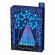 Japan Sanrio 3D Greeting Card - Christmas Tree Blue Illumination & Music