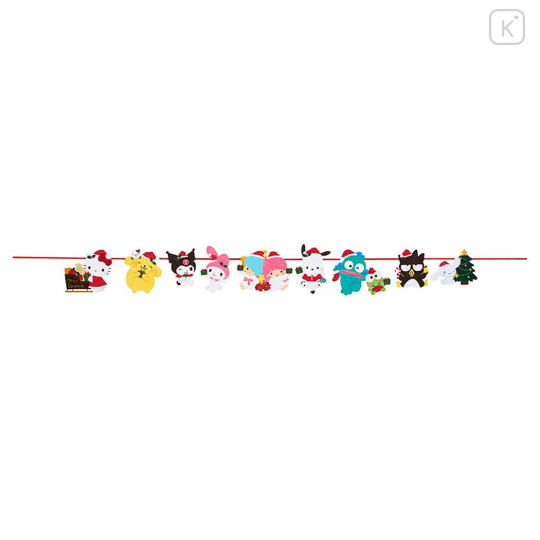Japan Sanrio Garland Card - Characters Christmas Party - 1
