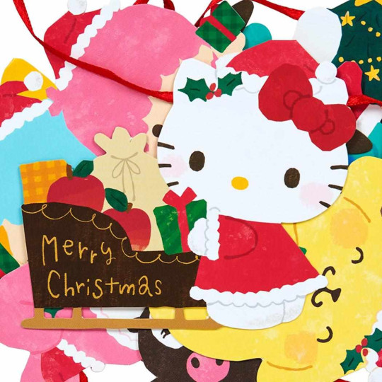 Japan Sanrio Garland Card - Characters Christmas Party - 2