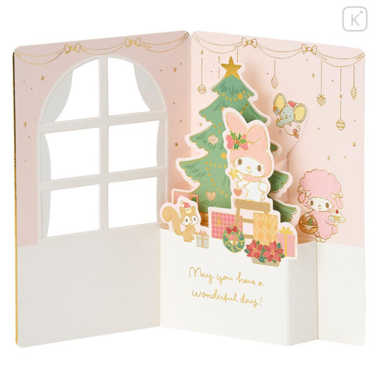 Japan Sanrio 3D Greeting Card - My Melody : Merry Christmas Tree Decoration - 3
