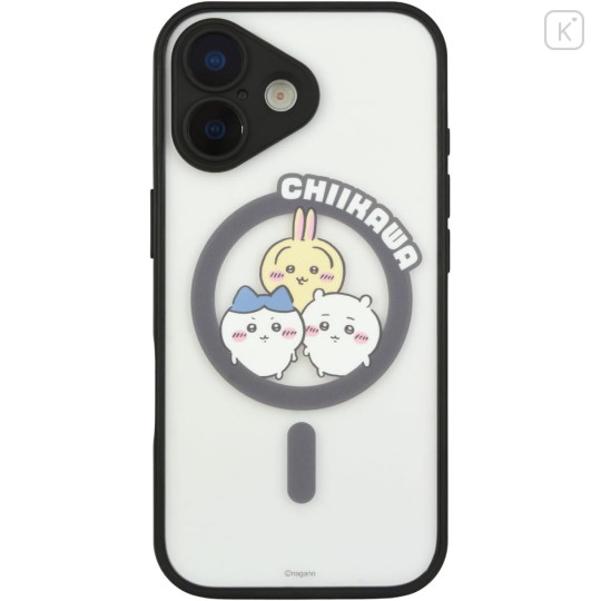 Japan Chiikawa IIIIfit Plump Frame iPhone 17 MagSafe Case - Chiikawa & Hachiware & Usagi : Assembly - 1