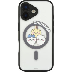 Japan Chiikawa IIIIfit Plump Frame iPhone 17 MagSafe Case - Chiikawa & Hachiware & Usagi : Assembly