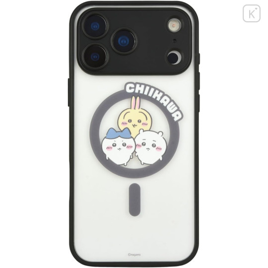 Japan Chiikawa IIIIfit Plump Frame iPhone 17 Pro Max Case with MagSafe - Chiikawa & Hachiware & Usagi : Assembly - 1