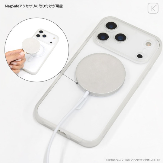 Japan Chiikawa IIIIfit Plump Frame iPhone 17 Pro Max Case with MagSafe - Chiikawa & Hachiware & Usagi : Assembly - 4