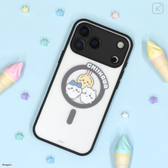 Japan Chiikawa IIIIfit Plump Frame iPhone 17 Pro Max Case with MagSafe - Chiikawa & Hachiware & Usagi : Assembly - 6