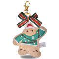 Japan Disney Store Plush Keychain - Baymax : Christmas Ribbon Cookie Ornament - 1