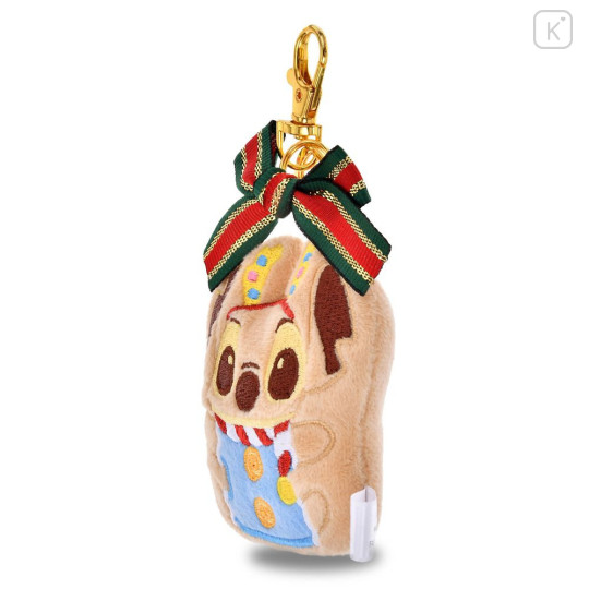 Japan Disney Store Plush Keychain - Stitch : Christmas Ribbon Cookie Ornament - 2
