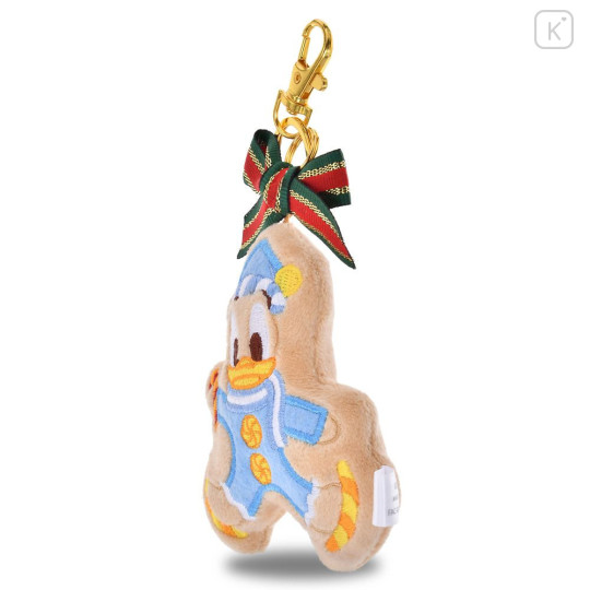 Japan Disney Store Plush Keychain - Donald : Christmas Ribbon Cookie Ornament - 2