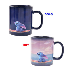 Japan Disney Store Color Change Mug - Stitch : Hawaiian Ocean