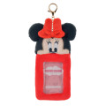 Japan Disney Store Fluffy Pass Case Card Holder - Minnie : Heartwarming - 1