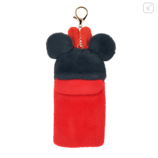 Japan Disney Store Fluffy Pass Case Card Holder - Minnie : Heartwarming - 2