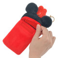 Japan Disney Store Fluffy Pass Case Card Holder - Minnie : Heartwarming - 4